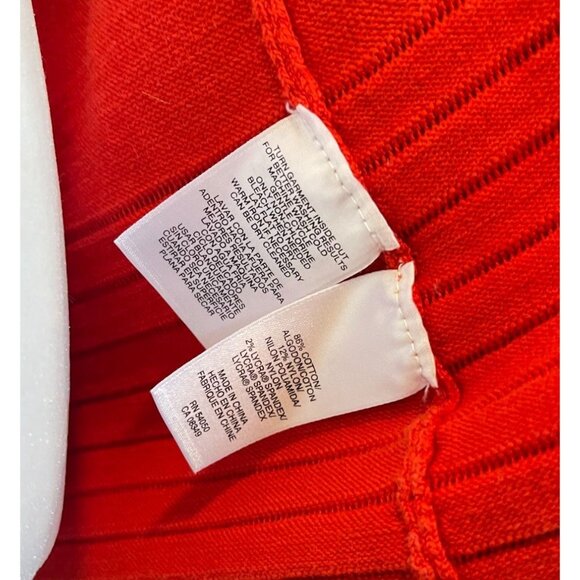 Jones New York Signature Red Gold Button Cardigan | Size M - Picture 5 of 6